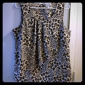 Animal print blouse